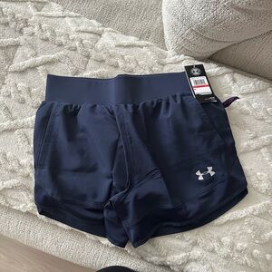 Under Armour Women's Dark Blue Athletic Shorts
